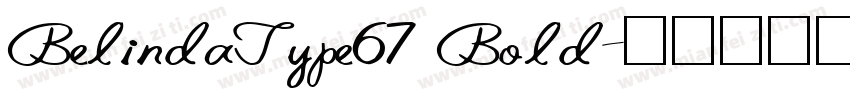 BelindaType67 Bold字体转换